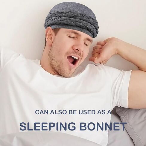 Babalet Halo Turban for Men Women Satin Lined Durag Skull Cap Pre-Tied Handmade Braids Tail Beanie Sleeping Bonnet,White in Kuwait