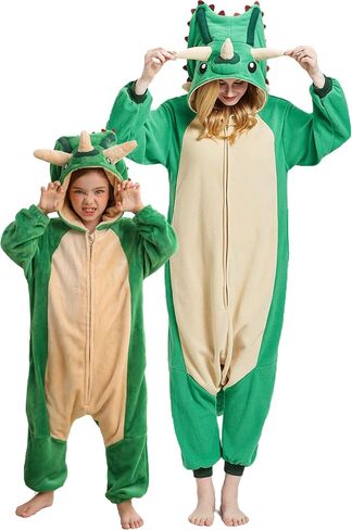 DarkCom Kids Animal Onesie,Women and Mens Cosplay Pentaceratops Onesie Halloween Costume Christmas Pajamas Sleepwear in Saudi Arabia