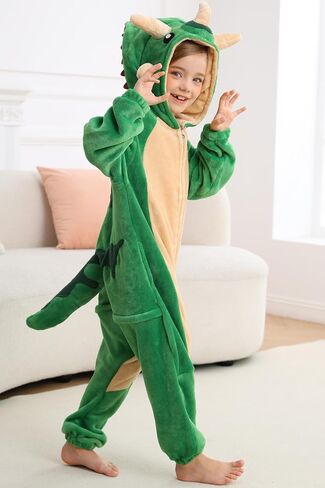 DarkCom Kids Animal Onesie,Women and Mens Cosplay Pentaceratops Onesie Halloween Costume Christmas Pajamas Sleepwear in Saudi Arabia