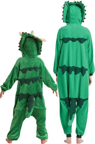 DarkCom Kids Animal Onesie,Women and Mens Cosplay Pentaceratops Onesie Halloween Costume Christmas Pajamas Sleepwear in Saudi Arabia