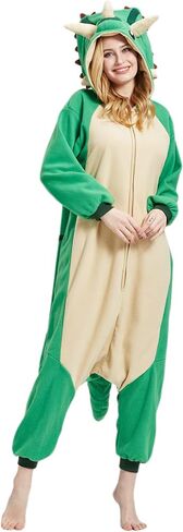 DarkCom Kids Animal Onesie,Women and Mens Cosplay Pentaceratops Onesie Halloween Costume Christmas Pajamas Sleepwear in Saudi Arabia