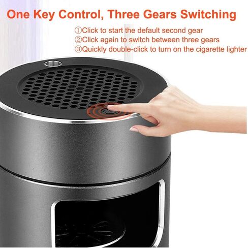 SmartCoolous 3 في 1 منفضة سجائر متعددة الوظائف منافض سجائر محمولة بدون دخان مع فلتر منفضة سجائر الدخان ومزيل الروائح الكريهة وتنظيف الهواء عبر USB منفضة سجائر ذكية قابلة لإعادة الشحن in Kuwait