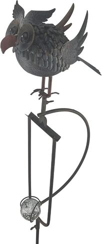 Red Carpet Studios Balancing Bird Garden Rocker Wind Sculpture, Medium, Owl in Saudi Arabia