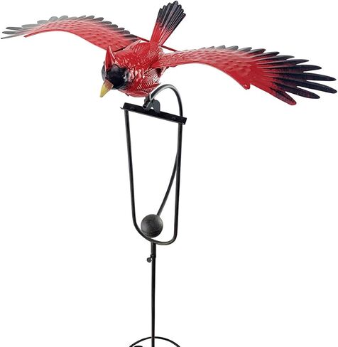 Red Carpet Studios Balancing Bird Garden Rocker Wind Sculpture, Medium, Owl in Saudi Arabia