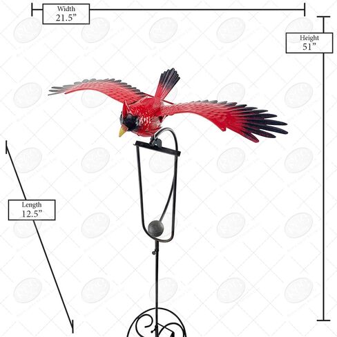Red Carpet Studios Balancing Bird Garden Rocker Wind Sculpture, Medium, Owl in Saudi Arabia