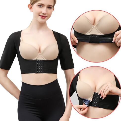 Shaper for Women Sleeveless Posture Corrector Shapewear Tops Shoulder and Arm Compression Sleeve in Saudi Arabia