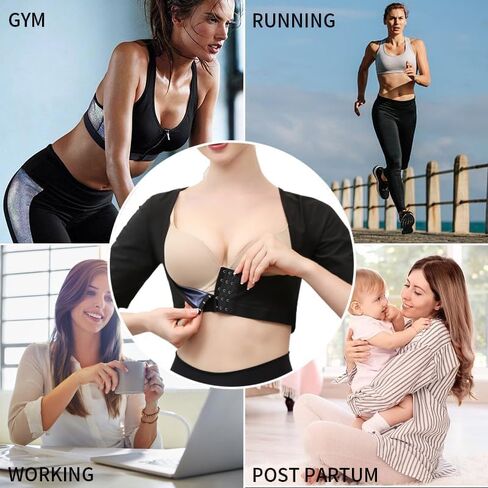 Shaper for Women Sleeveless Posture Corrector Shapewear Tops Shoulder and Arm Compression Sleeve in Saudi Arabia