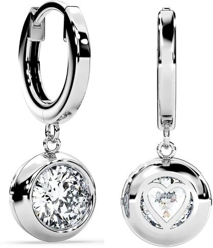 Moissanite Diamond Dangle Drop Earrings for Women Bezel Solitaire S925 Sterling Silver for Wife Girlfriend Mom 18K Gold Gifts for Her Daughter on Birthday Wedding Anniversary in Kuwait