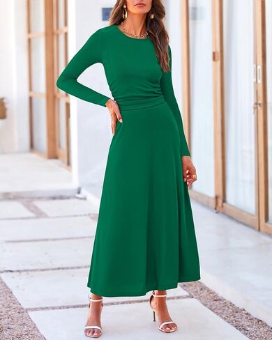 BTFBM Two Piece Skirt Sets For Women 2024 Trendy Fall Outfits Ribbed Knit Long Sleeve Crop Top Flowy Maxi Skirt Set in Saudi Arabia
