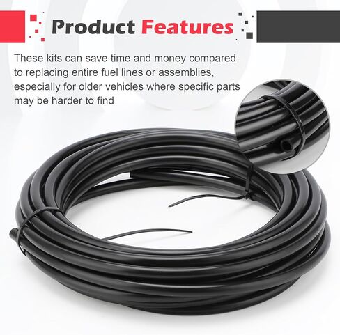 FLK-38 Automotive Replacement Fuel Line Repair Kit 3/8 in (10mm), 23 Pack 1 Set With Nylon or Steel Fuel Line Repair Kit (FLK-38) in Saudi Arabia