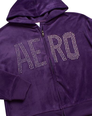 AEROPOSTALE Girls' Sweatsuit Set - 2 Piece Zip Up Hoodie Sweatshirt and Flare Cargo Pants - Girls' Activewear Set (4-12) in Kuwait