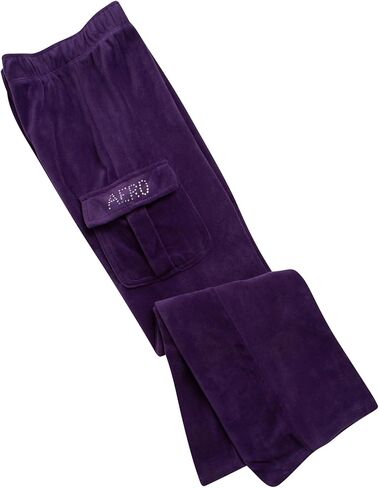 AEROPOSTALE Girls' Sweatsuit Set - 2 Piece Zip Up Hoodie Sweatshirt and Flare Cargo Pants - Girls' Activewear Set (4-12) in Kuwait