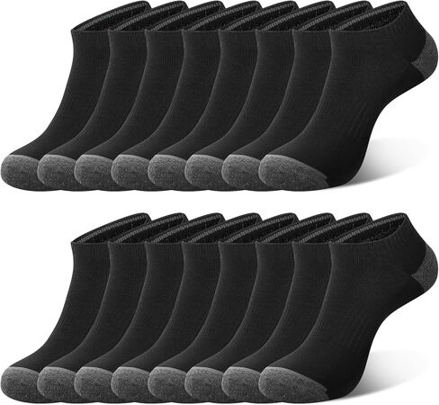 COOVAN 8 Pairs Mens Ankle Socks Low Cut Breathable Casual Socks for Men in Kuwait
