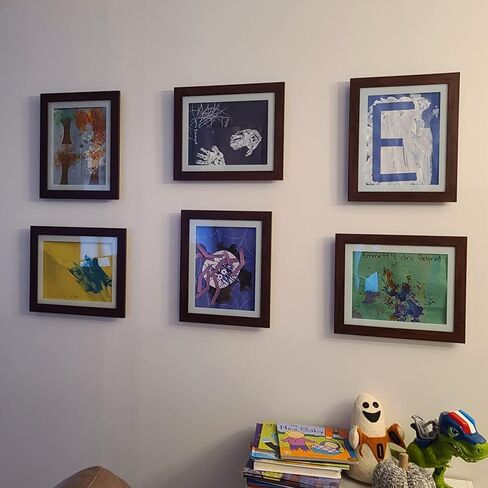 2 Pack Kids Art Frames Changeable Display 8.5x11 with Mat or 10x12.5 without Mat, Front Opening Kid Artwork Picture Frame Great for Children's Drawings Art Crafts Projects Storage and Display in Saudi Arabia