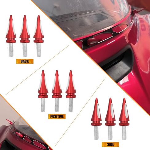 Motorcycle Windscreen Screws Windshield Spike Bolts Fit for Harley Street Glide Electra Glide Ultra Limited 1996-2013 (Red) in Saudi Arabia