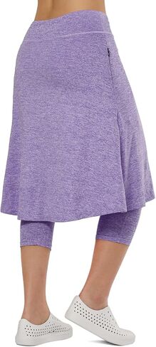 Women Athletic Knee Length Skirts with Leggings,Skorts Leggings&Skirted Capris Skorts for Women Yoga Pockets in Kuwait
