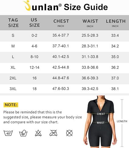 بدلة ساونا لتدريب الخصر من Junlan للنساء، قميص بدلة رياضية مضلع لكامل الجسم in Kuwait