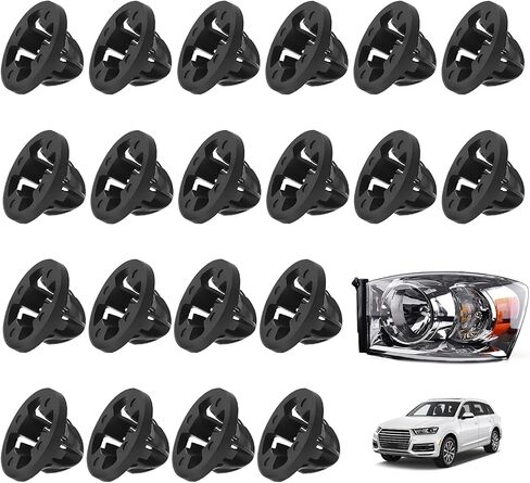 20 قطعة من مشابك تثبيت مجموعة مصابيح الذيل متوافقة مع دودج 2007-2013 رام 1500 2500 3500، يستبدل الجزء # 68084593AA in Kuwait