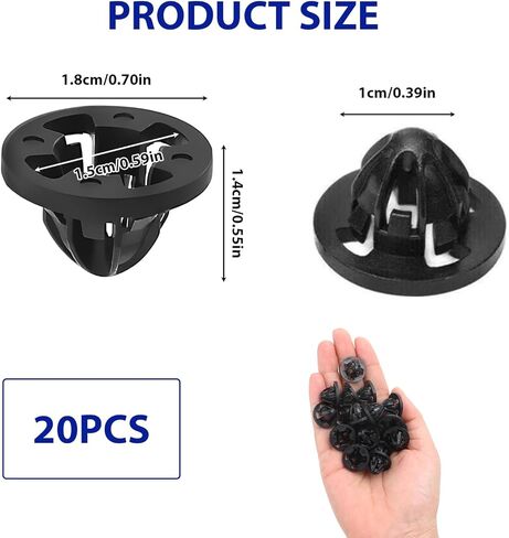 20 قطعة من مشابك تثبيت مجموعة مصابيح الذيل متوافقة مع دودج 2007-2013 رام 1500 2500 3500، يستبدل الجزء # 68084593AA in Kuwait