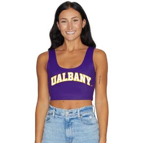 Lojobands Women's College Gameday Outfit Tank Top Tailgate Crop Top One Size Fits Most
