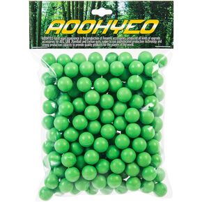 AOOHYEO Reusable Rubber Paintballs 200X.50 Cal - Indoor Shooting Training Outdoor Self-Defense Balls 0.50 Caliber Solid Soft Recycle Paint Balls