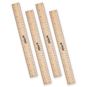 Rulers 25 Pack - Rulers 12 Inch, Rulers for Kids Great for School, Classroom - Wooden Ruler for Home and Office