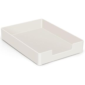 SANWICH Stackable Letter Tray Paper Organizer, A4 Size Desk Organizer Tray for Letter Paper/Stationery/Desk Accessories, Plastic Paper Holder File Organizer for Office, School, Home Storage (Black)