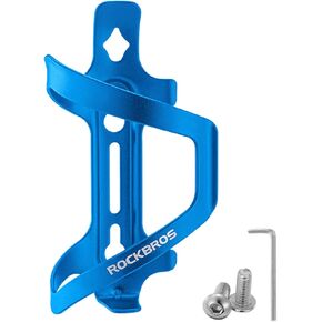 ROCKBROS Bike Water Bottle Holder Alloy Aluminum Bicycle Water Bottle Cage Brackets Bike Cup Holder for Road Mountain Bikes Black