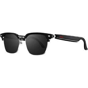 Bluetooth Glasses for Men,Bluetooth Sunglasses Voice Control,Open Ear Listen to Music Calls Suit for All Smart Phones