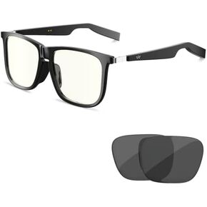Bluetooth Smart Audio Sunglasses for Women and Men, with TWS Open Ear Headphones, Bluetooth 5.0 Connectivity, IP67 Water Resistance, UV400 Protection for Music and Hands-Free Calls/w Case