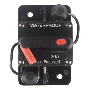 20 Amp Circuit Breaker Manual Reset for Car Truck Rv ATV Marine Trolling Motors Boat Vehicles,12V-48V DC (20A)