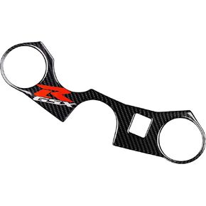 REVSOSTAR 5D Real Carbon Look, Reflective Logo, Decal Sticker, Tank Protector,Top Clamp Triple Tree Pad for GSXR 600 750 2006-2016