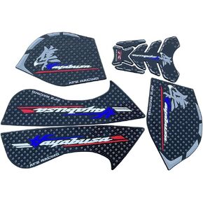 Blue Gas Fuel Tank Side Traction Rubber Protector Pads Compatible with Suzuki GSXR1300 GSXR 1300 Hayabusa 1340
