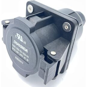 SAE J1772 Type 1 Socket Inlet for Level 1 and Level 2 Chargers of J1772 Vehicle Side EV Connector Socket 16A/32A/50A