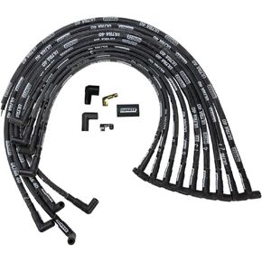 MOROSO WIRE SET,ULTRA 40,SLEEVED,SBC,BLACK 73818