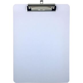 Clipboard Dry Erase Surface 9'' x 12.5'' Letter Size Low Profile Clip Whiteboard Single (Pack of 1)