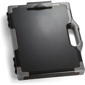 Officemate Carry All Clipboard Storage Box, Letter/Legal Size, Black and Gray (83324), 1