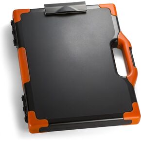 Officemate Carry All Clipboard Storage Box, Letter/Legal Size, Black and Gray (83324), 1