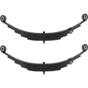 ikare Trailer Leaf Spring for 3500lbs Trailer Axle, 5 Leaf Double Eye Leaf Spring, 25-1/4" Trailer Springs Fits SW5 / LIB-502-DE / UNA111 / PR5 / 9150018/931639, 2pcs
