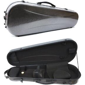 Adjustable size Viola Case 15inch-17inch Hard Carbon Fiber Viola Box Strong Light 15.5inch Viola Bag 16inch Viola Cases (15"-16.5" Triangle Viola Case 2 bow holders)