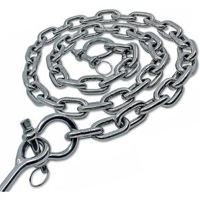 WAVESRX Stainless Steel Anchor Chain for Boats, Jet Skis & PWC l Premium Marine Grade Zero-Rust Boat Anchor Chain with Anti-Lost Dual Link Shackles | Must-Have Boat Accessories