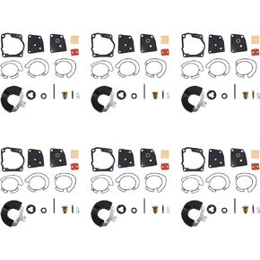 ALL-CARB 6 Pack New Carb Repair Kit Replacement for Johnson Evinrude V4 V6 (90-175 HP) 18-7247 436852 438996