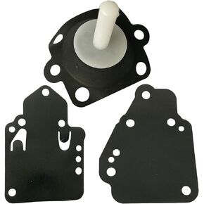 3pcs Carburetor Rebuild Gasket Kit for Many Mercury Mariner Outboards 6 8 9.9 10 15 20 25 HP 2cyl Boat Motor Replaces 1395-9645 1395-9761 1395-9377 1395-9179 1395-9803 1395-9725 1395-811357