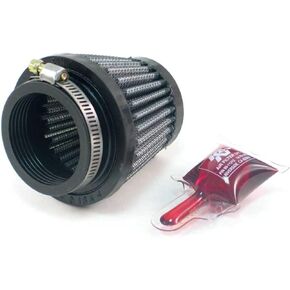 K&N Universal Clamp-On Air Intake Filter: High Performance, Premium, Replacement Air Filter: Flange Diameter: 1.75 In, Filter Height: 2.5 In, Flange L: 0.625 In, Shape: Round Tapered, RU-2690, Black