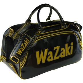 Japan WaZaki Black Gold Turf Line Waterproof Classic Duffle Golf Bag with pockets(50X25X30 CM3)