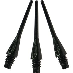 Viper Dart Accessory: Diamond 2BA Thread Soft Tip Dart Points, Black (500 and 1000 Packs)