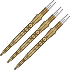 Target Darts Swiss Point Storm Darts Points - Diamond (Gold, 26mm) 3 Pack Set of Tips – Change Dart Point, Professional Darts Accessories, Interchangeable Steel Tip Dart Points