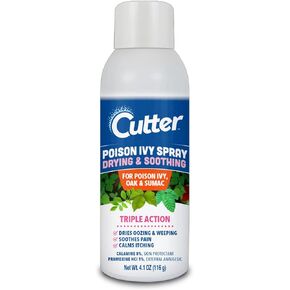Cutter™ Poison Ivy Spray Drying & Soothing, Calamine Plus Pramoxine HCI Spray for Poison Ivy, Poison Oak & Poison Sumac Relief, 116 g