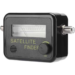 9501 Satellite Finder Signal Strength Meter with Digital Screen, LNB to REC Connector, dB Control for Easy Satellite Antenna Adjustment