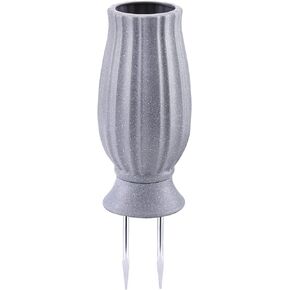 Cemetery Plastic Vase Artificial Flower Fake Flowers Floral Holder Headstones Grave Decorations Human Tombstone Markers with Drain Hole Long Metal Spikes Outdoor Memorials